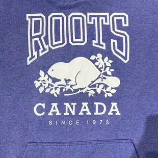 老麥嚴選 Roots 長袖連帽T恤/帽T 紫色 二手 女XS號 CK1806V