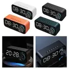 Dual Alarm Clock Wireless Bluetooth with Speaker Large Display USB Desktop