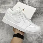 [AHA69STORE] JORDAN 1 LOW 全白運動鞋