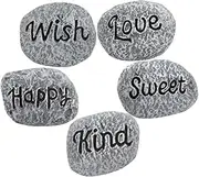 BESPORTBLE Resin Small Stone Kit Landscape Rocks Flowerpot Pebbles Delicate Aquarium Stones for Garden Decor