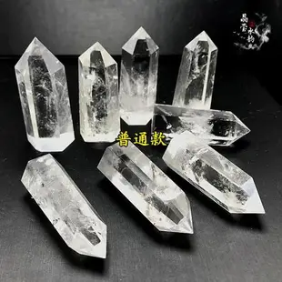 廠家直銷 純天然白水晶柱擺件 水晶六棱柱原石打磨 單尖 規格齊全