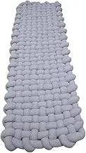 FytStycale Beder Runner Rug Bay Window Mat 60cmx90cm Montrimuna Multifunction Decoration Anti Slip Bedside Cushion for The Balcony of The Inner Home, Light Gray, as described