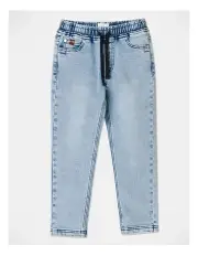 [Milkshake] Pull on Knit Denim Jean in Light Denim