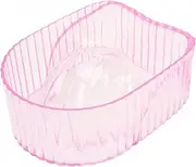 ACRYLIC HAND SOAKING BOWL FOR MANICURE WASH TRAY BEAUTY SALON NAIL CARE (Transparent Pink)