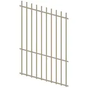 ProtectorAl 350 - 1200 x 1800mm Paperbark Raked Up to 15º Batten Pool Fence Panel