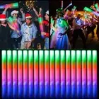 53 PCS Foam Glow Sticks, Glow Sticks Bulk Party Pack, LED Light up Foam Stick...