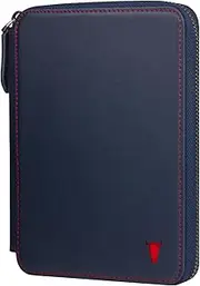 [TORRO] Travel Wallet – Genuine Leather Travel Organiser with Passport Holder and Detachable Cardholder (Blue)