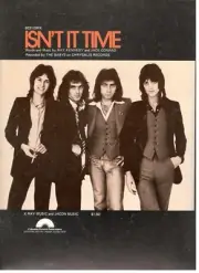 THE BABYS "ISN'T IT TIME" SHEET MUSIC-1977-EXTREMELY RARE-COLLECTIBLE-ON SALE!!