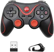 MEIXIANG 2021 New Bluetooth-compatible Wireless Gamepad Game Controller Joystick For Mobile Phones PC Game Handle black