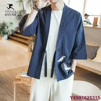 在飛比找Yahoo!奇摩拍賣優惠-新品 男生和服外套 M-5XL碼 日式外套男kimono和服