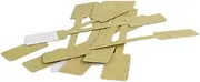 HAWILLOSCH 100 Sheets 1 Pack Square Paper Marking Tags Adhesive Jewelry Price Labels for Rings Goods Clothing Display Blank Writable Tags for Stock Management