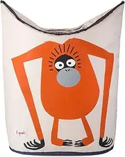 3 Sprouts Laundry Hamper - Orangutan