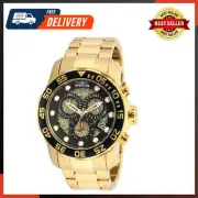 Men'S 19837 Pro Diver Analog Display Swiss Quartz Gold Watch