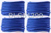Set of (4) Blue Double Braided 1/2" in x 20' ft HD Boat Marine Dock Line Ropes