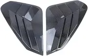 Rear Window Side Vent Louver Shutter Cover Trim Compatible for Toyota RAV4 RAV 4 2019 2020 2021 2022 2023 2024 Carbon Fiber Car Accessories(Carbon Fiber Look)