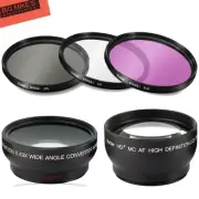 Deluxe Lens Kit for Canon Rebel T3, T3i, T5, T5i, T6, T6i, T7i, EOS 80D, EOS ...