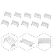 HO Scale 187 Bench Chair Settee Street Park 10pcs Realistic Tables and Chairs