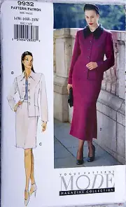 vogue patterns size 14/16/18