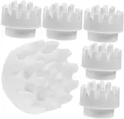 PLAFOPE Neck Face Replacement Head 8Pcs Accessories Scalp Massage Brush Kneading Head Grey for Head Hair Scalp Spa