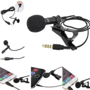 Lavalier Mic Microphone Case For IPhone Smart Phone Recording PC Clip-on Lape KF