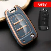 TPU Car Flip Key Case Cover For Hyundai Elantra Solaris Tucson Genesis Santa Fe