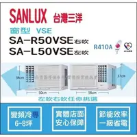 在飛比找蝦皮購物優惠-好禮6選1 三洋冷氣 SANLUX 窗型 R410A 變頻冷