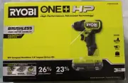 RY*BI ONE+ HP 18V Brushless Cordless Compact 1/4 in. Impact Driver Kit