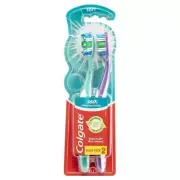 Colgate 360 Whole Mouth Clean Compact Head Toothbrush Soft 2pk