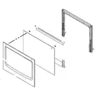 Whirlpool W11110284 Wall Oven Door Outer Panel Assembly (Black Stainless)