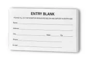 Contest Entry Forms, 100 Forms Per Pad Pack 24