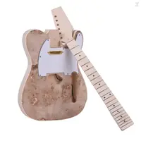 在飛比找蝦皮商城優惠-未完成的電吉他 DIY 套件 椴木琴體 瘤表面 楓木 琴頸和