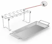 Cave Tools Chicken Wing/Leg Rack Stand And Drip Pan