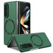 For Samsung Galaxy Z Fold 5 Magsafe Magnetic Wireless Charging Shockproof Case Cover (Green)
