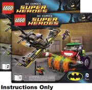 NEW INSTRUCTIONS ONLY LEGO BATMAN: JOKER STEAM ROLLER 76013 book 1+2 from set