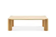Albie Travertine Rectangular Coffee Table