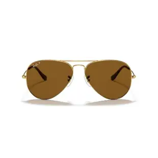 【RayBan 雷朋】Aviator 偏光茶色太陽眼鏡 捍衛戰士同款(RB3025 001/57 58mm 62mm)