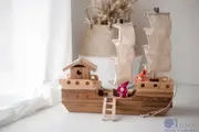 Wooden Pirate Ship Pretend Play