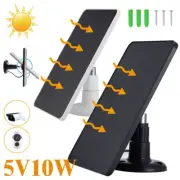 5V 10W Solar Panel Wall Mounting Solar Charging Panel w/300cm Cable Bracket New