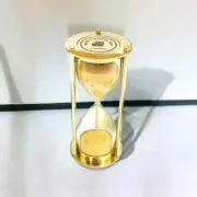 Vintage Antique Brass Sand Timer Hourglass | Collectible Home Decor