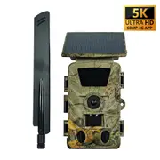 Solar 4G Infrared Camera Built-in 5200 mAh Battery Outdoor Hunting Camera 5K