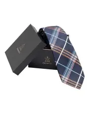 [Ferrari Formalwear] Navy Tie And Hank Set