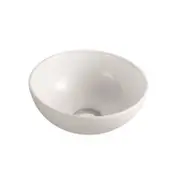 280*280*120mm Poseidon PA2828 Gloss White Ceramic Round Ultra Slim Above Counter Basin
