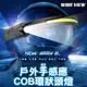 【民權橋電子】矽膠COB頭燈 揮手感應 充電式 戶外手感應COB環狀頭燈 LED頭燈 雙光源 夜跑 戶外 登山 探險