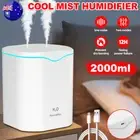2L USB Air Humidifier Ultrasonic Cool Mist Steam Purifier Aroma Beauty White AUS