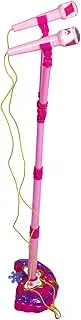 HOODANCOS Mini Karaoke Machine for Dual Microphone Karaoke with Stand Portable Singing Play Microphone for Festive Entertainment and Early Music Education