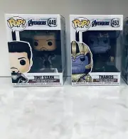 FUNKO POP Avengers Thanos Bobble Head & Tony Starke Bobble NEW