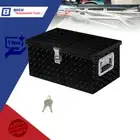 20"L x 12"W x 9.5"H Aluminum Diamond Plate Tool Box for Pickup Truck RV Trailer