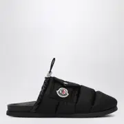 [Moncler] Black nylon mule Mon Pocket 37 IT Black