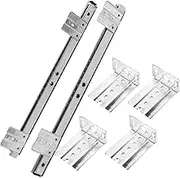 ETHZZLE 1Pair Slide Rail Track for Under Desk Keyboard Tray Smooth Bearing Design for Quiet Operation Durable Construction for Custom Keyboard Platforms