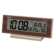 Seiko Clock Alarm Clock Table Clock Light Gold 8.3×20.6×5.0cm